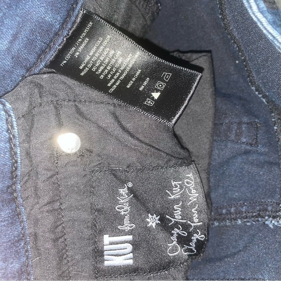 Kut from the Kloth Emma Ankle Skinny Jeans Dark Stone Washed Size 4 - Picture 8 of 8
